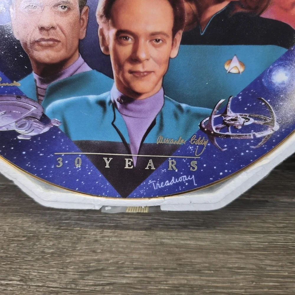 Star Trek 30 Years Collector Plate Starfleet Doctors Final Frontier Lot Of 2 COA